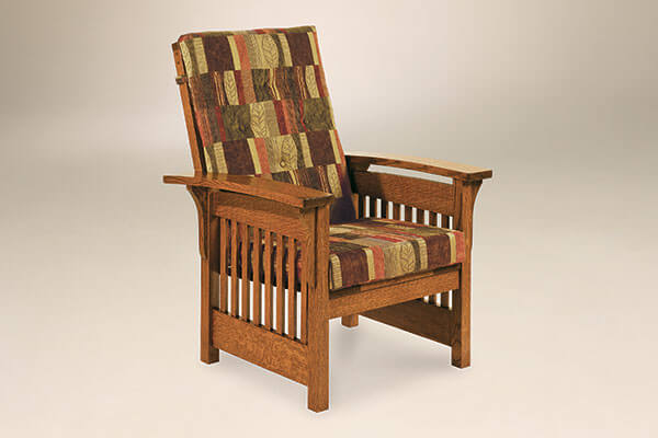 AJ’s Furniture Bow Arm Slat Chair