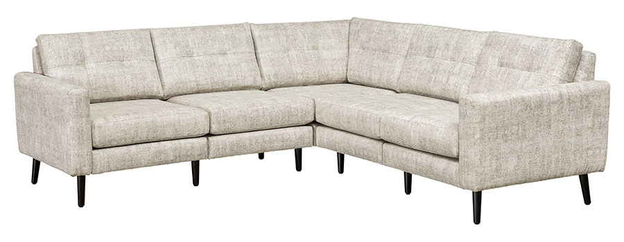 LuxHome Seating Serene 5-Seat Sectional Flat Arm
