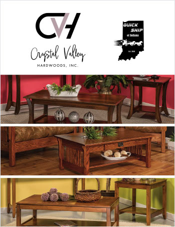 2024 Crystal Valley Hardwoods Quick Ship Furniture Flyer