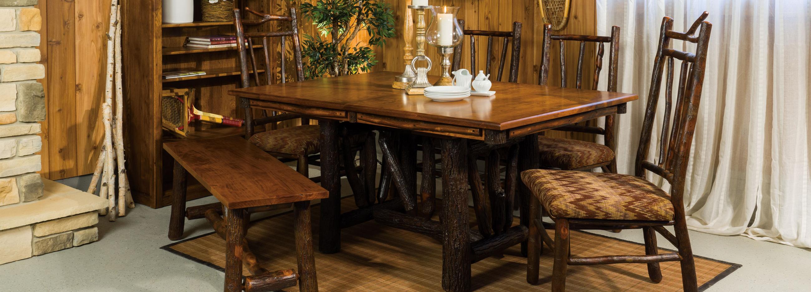 Hilltop Hickory Rustic Dining Room Furniture