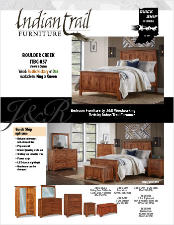 2024 J&R Woodworking Bedroom Furniture Quick Ship Flyer