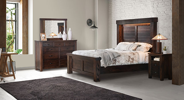 J&R Woodworking Cottage Bedroom Furniture Set