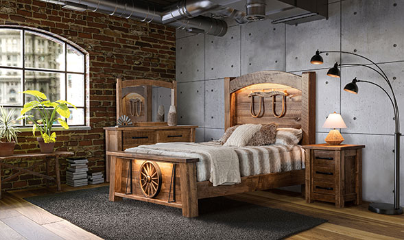J&R Woodworking Vogen Bedroom Furniture Set