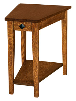 D&D Wood Products Carriage Wedge Table