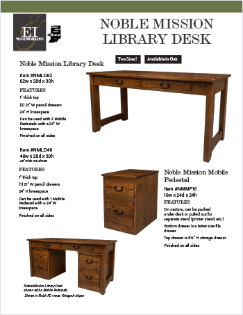 2026 E&I Woodworking Office Furniture Quick Ship Flyer