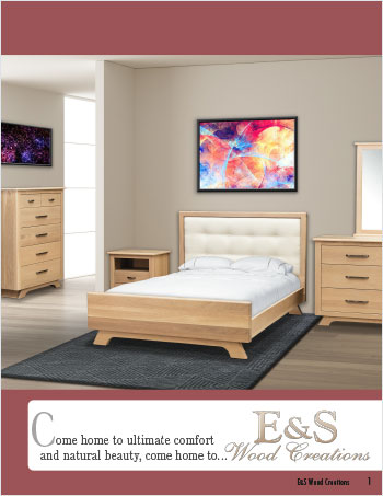 2023 E&S Wood Creations Bedroom Furniture Catalog