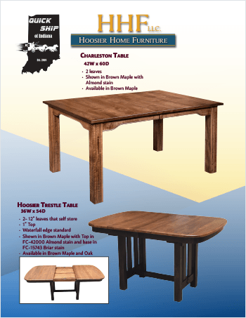 2026 Hoosier Home Furniture Quick Ship Flyer