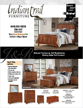 2023 J&R Woodworking Bedroom Furniture Quick Ship Flyer