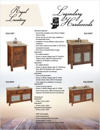 2024 Legendary Hardwoods Bathroom Cabinetry Quick Ship Flyer