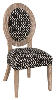 RH Yoder Roanoke Side Chair Licorice Fabric