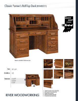 2021 River Woodworking Office Furniture Quick Ship Flyer