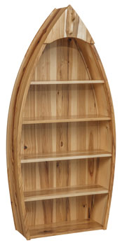 Superior Woodcrafts 72 inch Canoe Bookcase