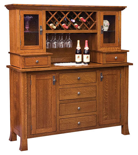 Townline Furniture Old Century Wine Buffet with Hutch