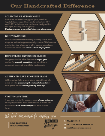 Troyer Design Company Flyer