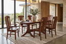 Troyer Design Company Bourbon Double Pedestal Table Dining Room Furniture Collection 2