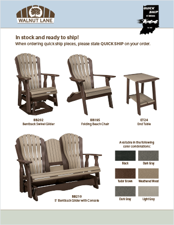 2026 Walnut Lane Poly Outdoor Furniture Quick Ship Flyer