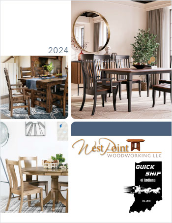 2024 West Point Woodworking Dining Room Furniture Quick Ship Flyer