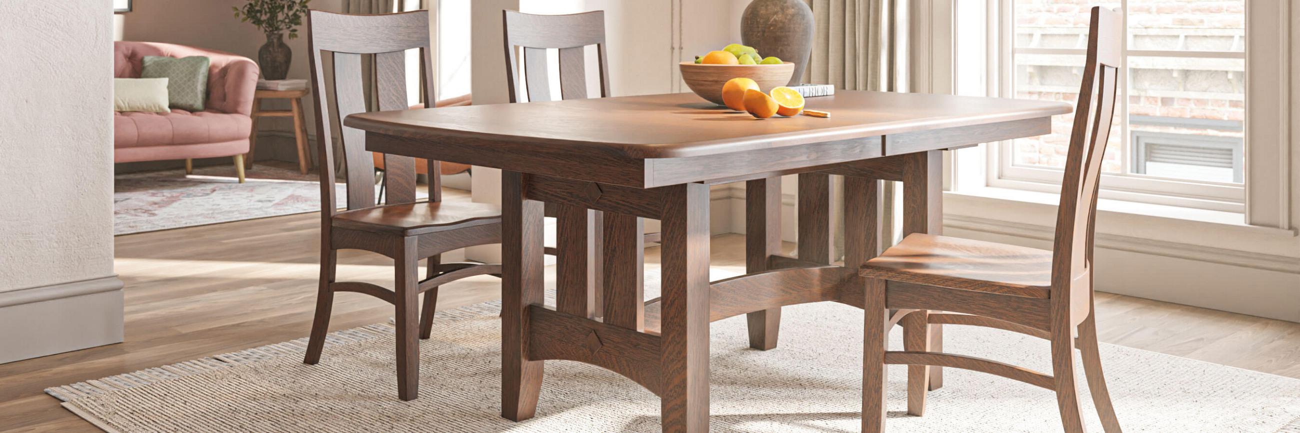 West Point Woodworking Dining Room Furniture Setting