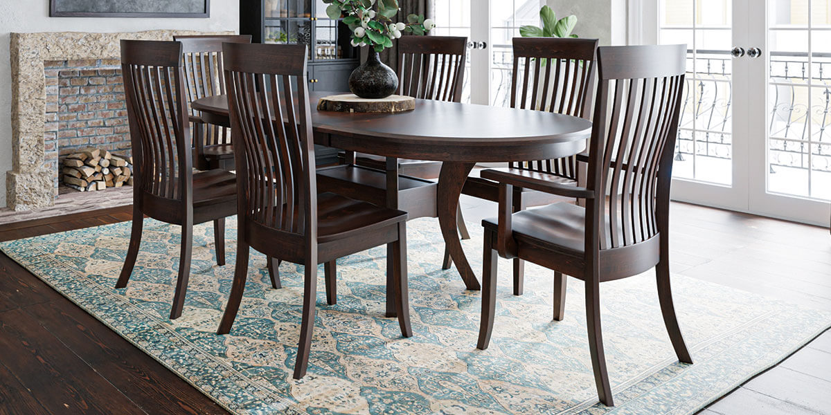 West Point Woodworking Imperial Double Table Dining Room Furniture Set