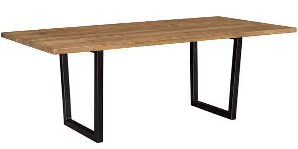 West Point Woodworking Livingston Table with Lifestyle Trestle Base