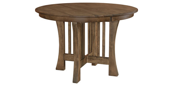 West Point Woodworking Arts and Crafts Single Pedestal Pub Table