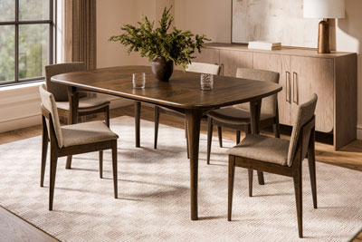 Woodside Woodworks Kennett Leg Table Dining Room Furniture Set