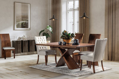 Woodside Woodworks Xanterra Pedestal Table Dining Room Furniture Set