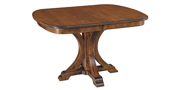 Woodside Woodworks Granite Single Pedestal Table